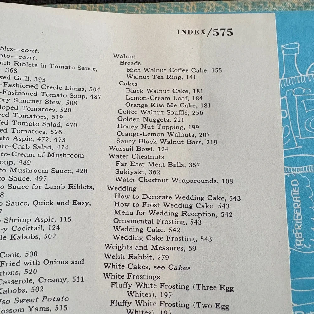 Vintage Pillsbury Family Cook Book Harper & Row Ring Bound 1963 Blue Cover